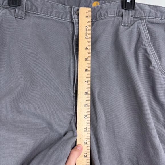 Carhartt Carpenter Shorts Mens Size 38 Gray Relaxed Fit Workwear Utility Outdoor - Picture 8 of 9
